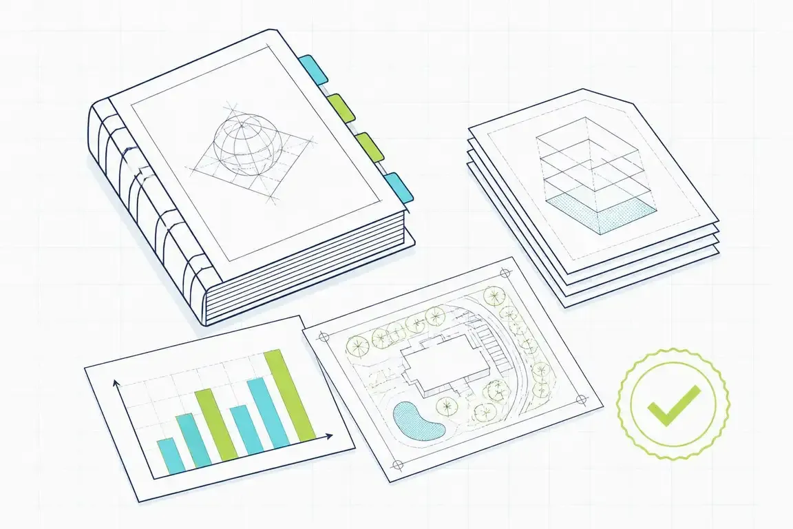 Diagram of a completed technical report package