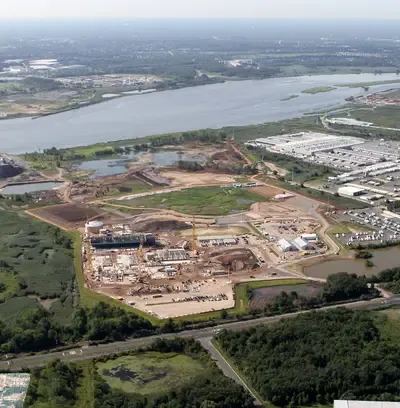 Woodbridge Energy Center - Brownfield project in Woodbridge, NJ: 185-acre brownfield remediation for new power facility construction.